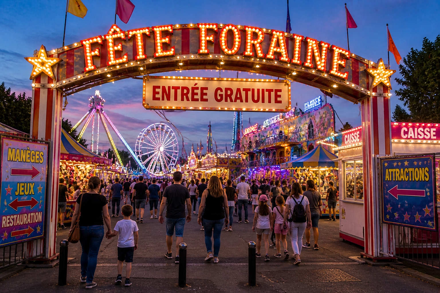 Pourquoi les fêtes foraines sont-elles gratuites à l’entrée