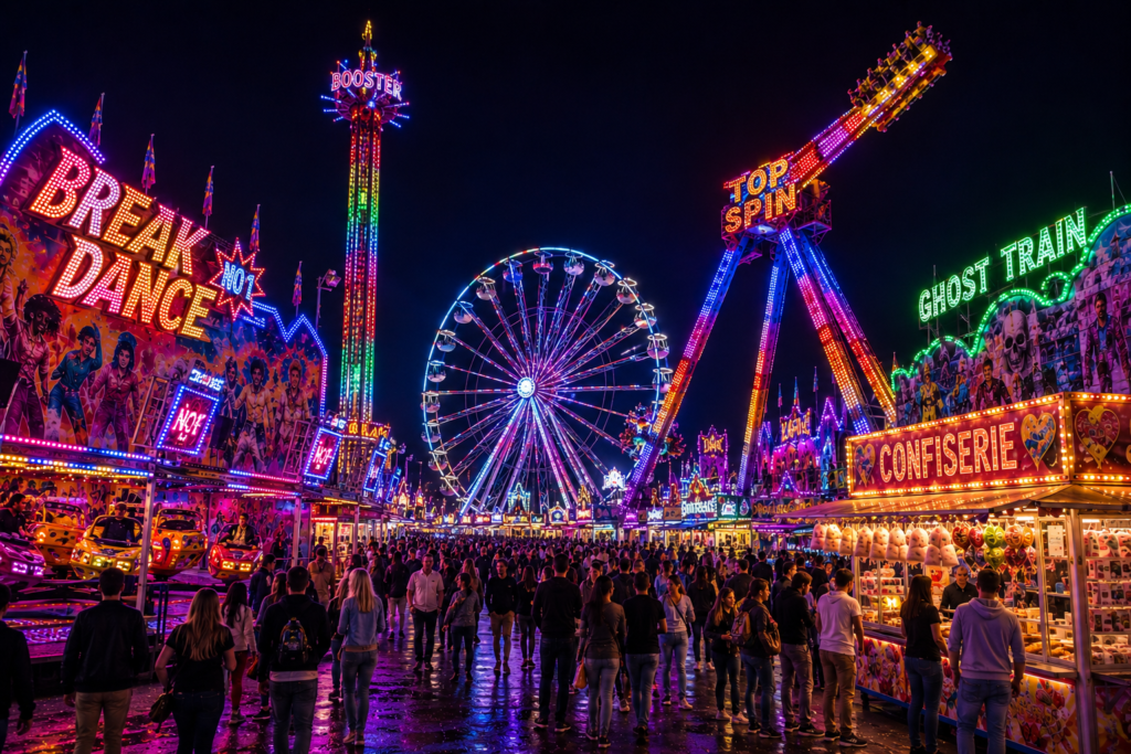 Pourquoi les fêtes foraines ont-elles autant de lumières