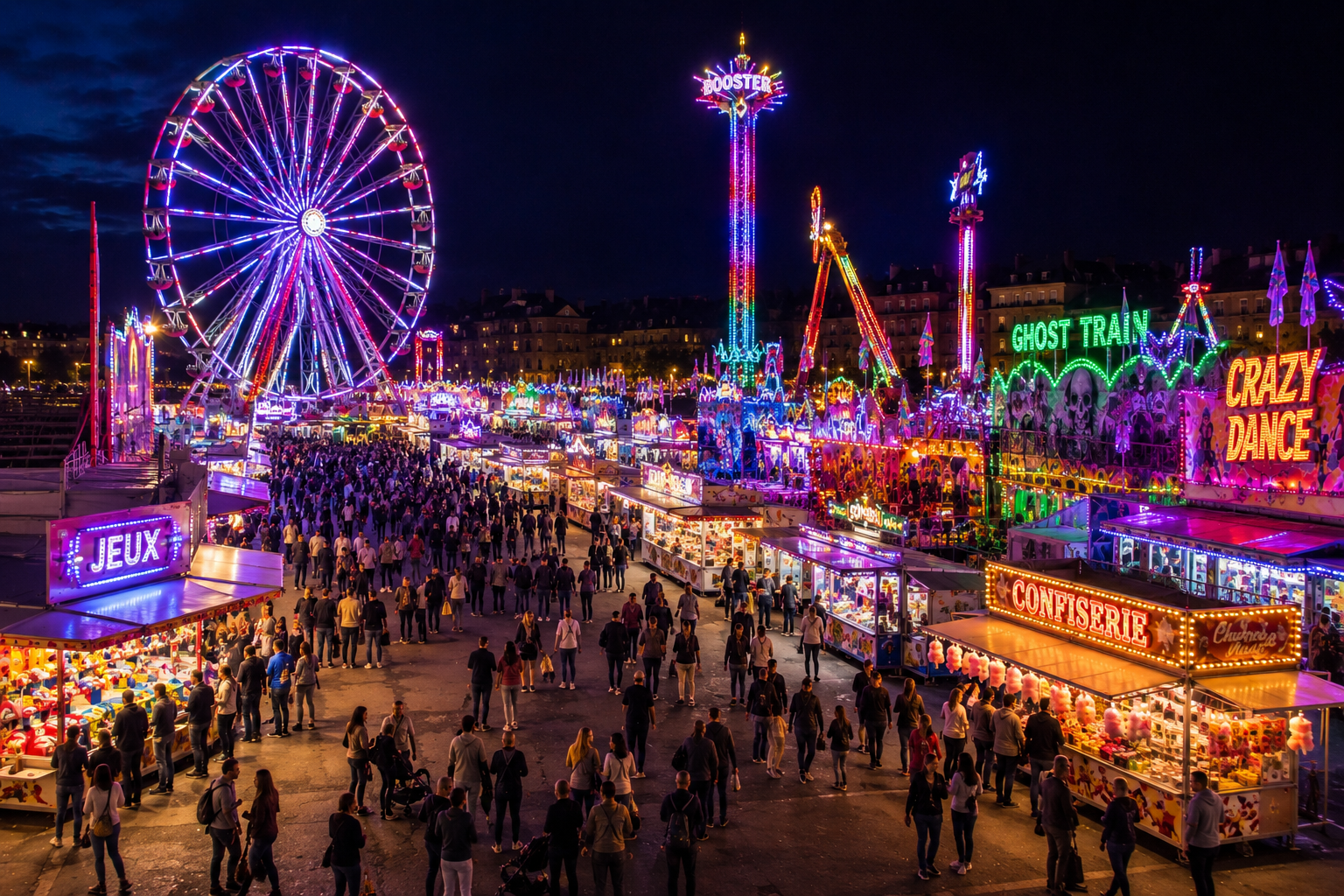Pourquoi les fêtes foraines sont-elles surtout ouvertes le soir